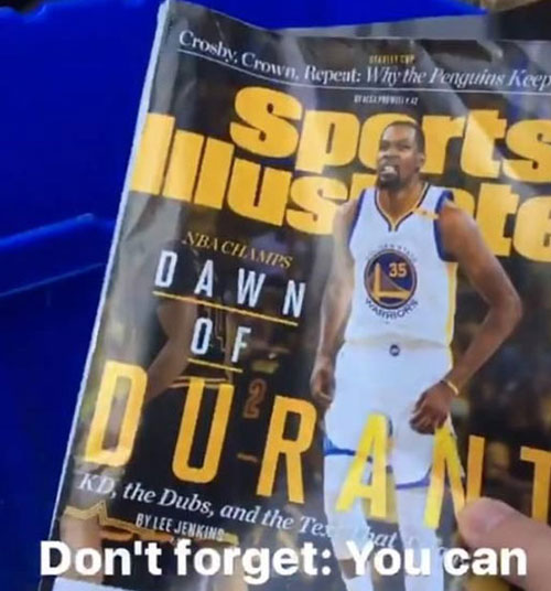 厲害了！俄城竟然呼吁球迷將KD奪冠雜志扔進垃圾桶