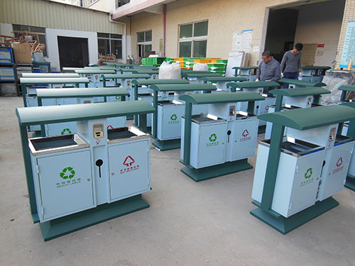 欣方圳戶外垃圾桶遠銷上海普陀區(qū)