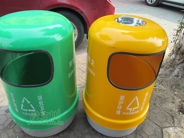 欣方圳垃圾桶廠家的玻璃鋼環(huán)保垃圾箱立足宜昌市場(chǎng)