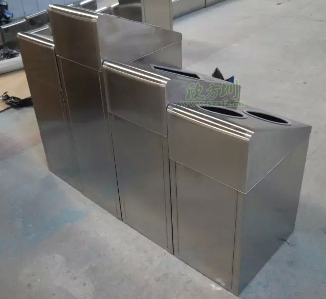 不銹鋼分類環(huán)?；厥胀?不銹鋼垃圾形狀投口垃圾桶